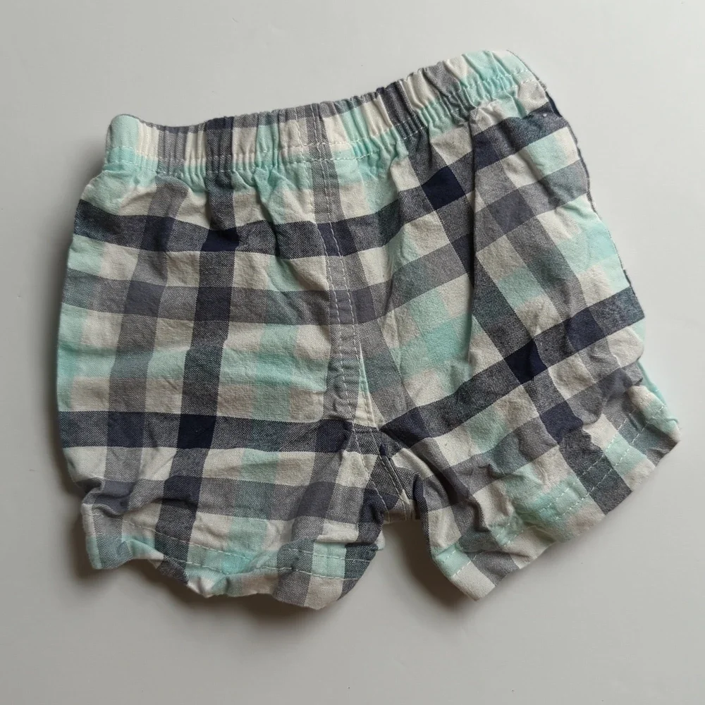 Carter's‎ Plaid Newborn Shorts